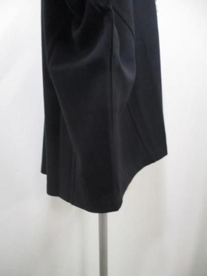 送料無料 プライア Praia カギバリレース+プリントコクーンカットソー LEO-21100B カギバリレース カットソー ダブルフェイス コクーン トップス 着心地 BLACK