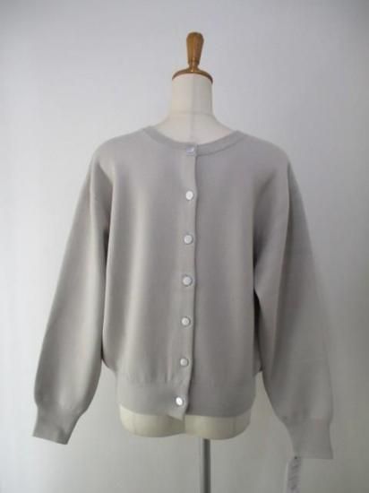 トルネラ TOLNERA FACULTEロゴニットカーディガン T56069PL- グレージュ