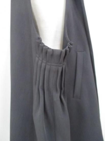 送料無料 シアントーキョー CYAN TOKYO アームプリーツ3Dベスト 507400 アームプリーツ 3Dベスト ジレ ノーカラー Vネック レイヤード CHRACOALGRAY