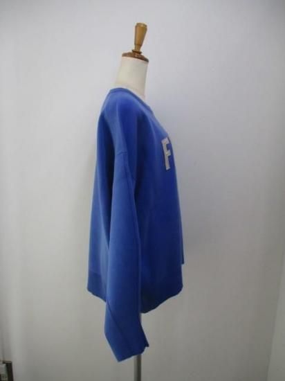 送料無料 ディニテコリエ Dignite collier フェルトロゴニットPO TK-80256324 フェルト ロゴ ニット カジュアル 大人っぽい ゆったり 着やすい BLUE