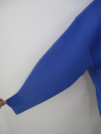 送料無料 ディニテコリエ Dignite collier フェルトロゴニットPO TK-80256324 フェルト ロゴ ニット カジュアル 大人っぽい ゆったり 着やすい BLUE