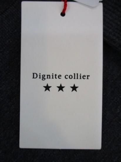 送料無料 ディニテコリエ Dignite collier フェルトロゴニットPO TK-80256324 フェルト ロゴ ニット カジュアル 大人っぽい ゆったり 着やすい CHARCOAL