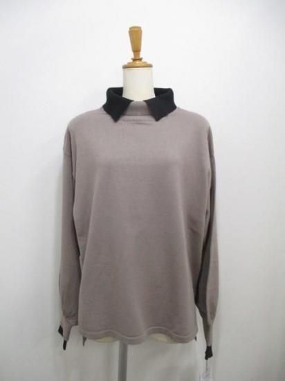 送料無料 トルネラ TOLNERA レイヤード風バイカラーニット T57023BF ニット バイカラー レイヤード 着心地 ボリューム デザイン 女性らしさ GREIGE×BLACK