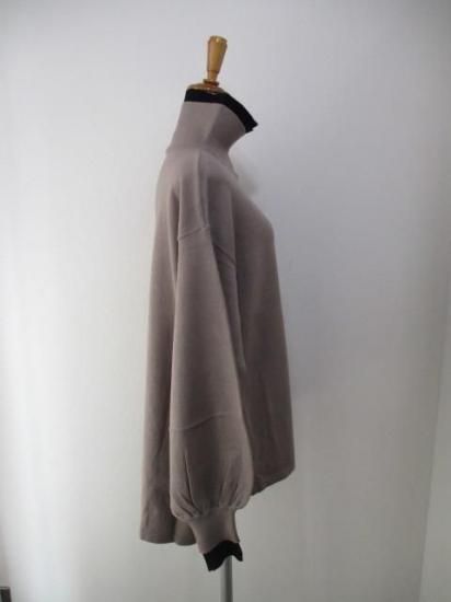 送料無料 トルネラ TOLNERA レイヤード風バイカラーニット T57023BF ニット バイカラー レイヤード 着心地 ボリューム デザイン 女性らしさ GREIGE×BLACK