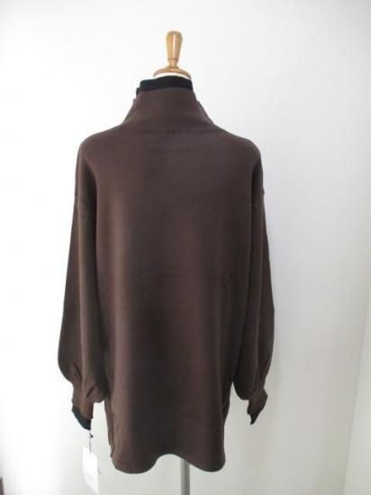 送料無料 トルネラ TOLNERA レイヤード風バイカラーニット T57023BF ニット バイカラー レイヤード 着心地 ボリューム デザイン 女性らしさ BROWN×BLACK