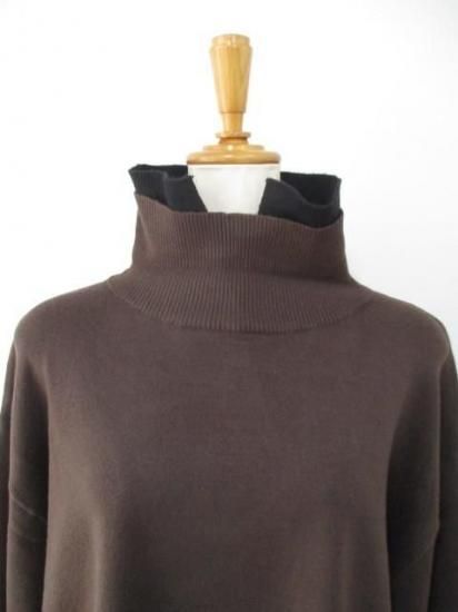 送料無料 トルネラ TOLNERA レイヤード風バイカラーニット T57023BF ニット バイカラー レイヤード 着心地 ボリューム デザイン 女性らしさ BROWN×BLACK