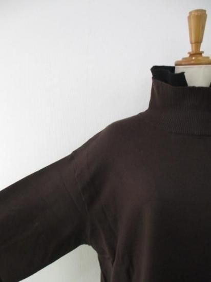 送料無料 トルネラ TOLNERA レイヤード風バイカラーニット T57023BF ニット バイカラー レイヤード 着心地 ボリューム デザイン 女性らしさ BROWN×BLACK