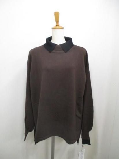 送料無料 トルネラ TOLNERA レイヤード風バイカラーニット T57023BF ニット バイカラー レイヤード 着心地 ボリューム デザイン 女性らしさ BROWN×BLACK