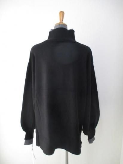 送料無料 トルネラ TOLNERA レイヤード風バイカラーニット T57023BF ニット バイカラー レイヤード 着心地 ボリューム デザイン 女性らしさ BLACK×GRAY