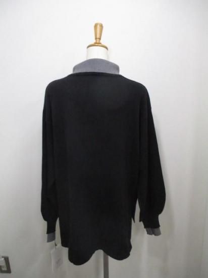 送料無料 トルネラ TOLNERA レイヤード風バイカラーニット T57023BF ニット バイカラー レイヤード 着心地 ボリューム デザイン 女性らしさ BLACK×GRAY