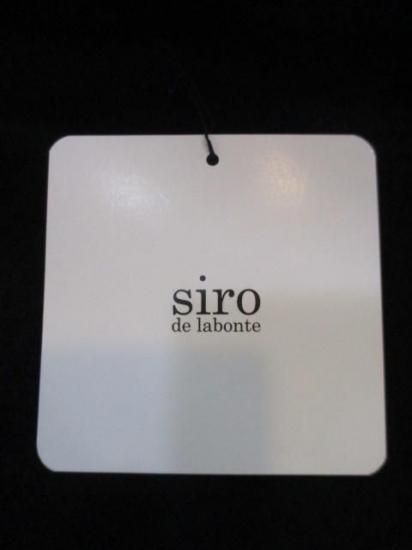 シロ デ ラボンテ siro de labonte warm cotton fingerhole highneck R553106- ブラック