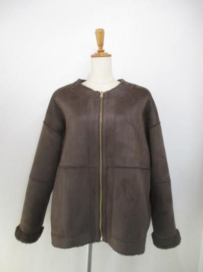 マイカ&ディール MICA&DEAL reversible no collar coat 0125307267 ブラウン