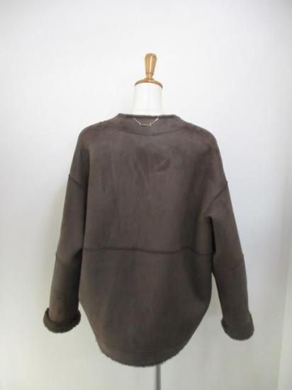マイカ&ディール MICA&DEAL reversible no collar coat 0125307267 ブラウン