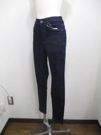 送料無料 プライア Praia 美脚スキニーデニム LERK-25111 スキニーデニム 美脚 ストレッチ カジュアル 大人カジュアル ゴムウエスト ワンウォッシュ INDIGO 24