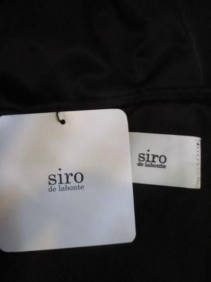 送料無料 シロ デ ラボンテ siro de labonte stretch sheer veliur highneck pullover R553209 ハイネック ベロア 透け感 BLACK