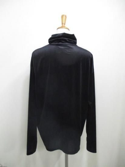 送料無料 シロ デ ラボンテ siro de labonte stretch sheer veliur highneck pullover R553209 ハイネック ベロア 透け感 BLACK