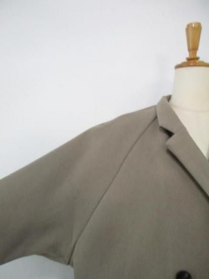 送料無料 シアントーキョー CYAN TOKYO Wフェイスラグランハーフジャケット 507411 レディース 25秋冬 アウター ダブルボタン ラグラン FREE MOCHA