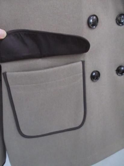 送料無料 シアントーキョー CYAN TOKYO Wフェイスラグランハーフジャケット 507411 レディース 25秋冬 アウター ダブルボタン ラグラン FREE MOCHA