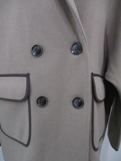 送料無料 シアントーキョー CYAN TOKYO Wフェイスラグランハーフジャケット 507411 レディース 25秋冬 アウター ダブルボタン ラグラン FREE MOCHA