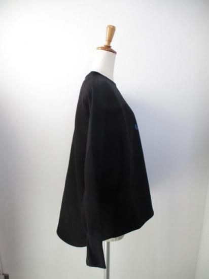 送料無料 マリードール MARIED'OR 裏起毛プリント×刺繍ロゴドルマンスウェット 14123 ドルマンスウェット 裏起毛 刺繍 ロゴ ラグランスリーブ カジュアル BLACK