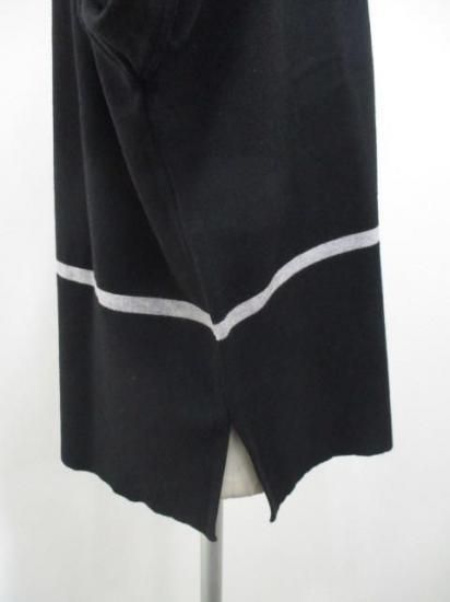 送料無料 トルネラ TOLNERA ラインニット T57112PL レディース 25秋冬 配色ライン ゆったり 薄手ニット チクチクしない Mサイズ-ブラック