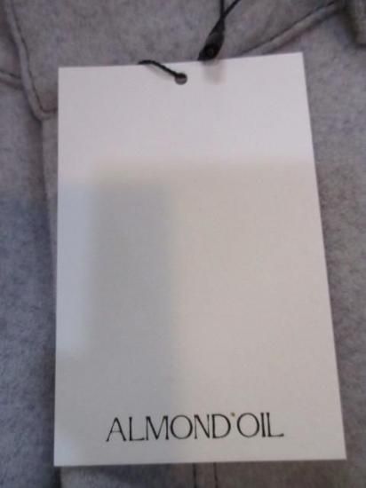 送料無料 アーモンドオイル ALMONDOIL ニードルジャージーバレルパンツ レディース 25秋冬 252A1410 日本製 グレー M 9号