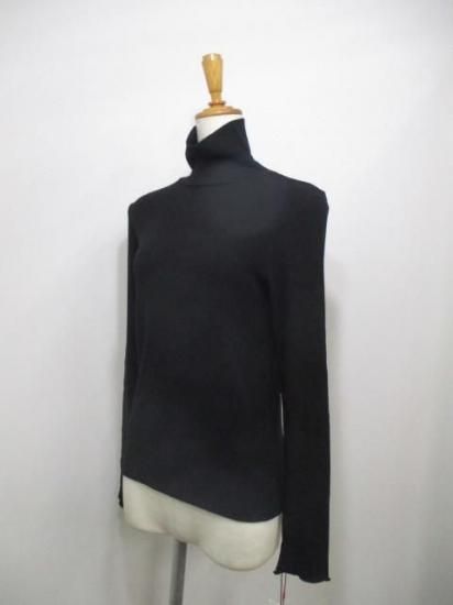 送料無料 ディニテコリエ Dignite collier カシミヤソフトリブタートル TW-80256500 カシミヤ リブ タートル インナー レイヤード 暖か 伸縮性 フィット感 BLACK