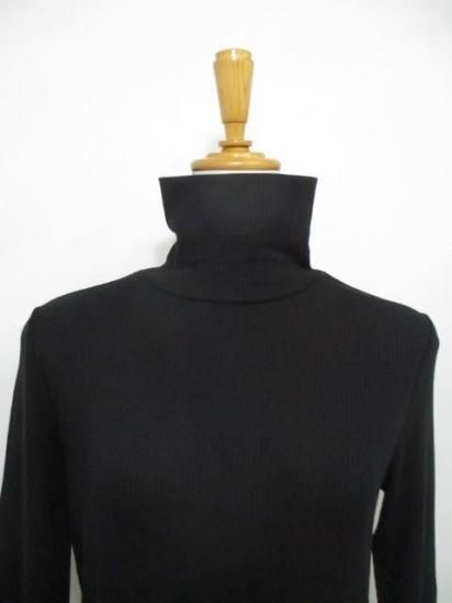 送料無料 ディニテコリエ Dignite collier カシミヤソフトリブタートル TW-80256500 カシミヤ リブ タートル インナー レイヤード 暖か 伸縮性 フィット感 BLACK