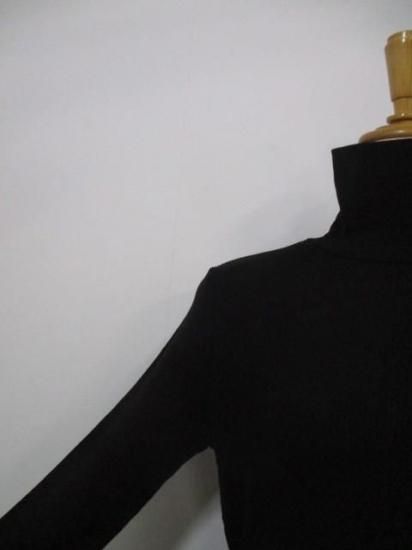 送料無料 ディニテコリエ Dignite collier カシミヤソフトリブタートル TW-80256500 カシミヤ リブ タートル インナー レイヤード 暖か 伸縮性 フィット感 BLACK