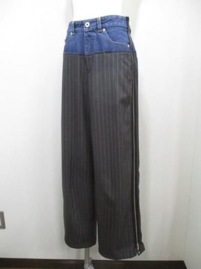 エイミーロウ Eimee Law デニム切替サイドZIPパンツ 84491L-2