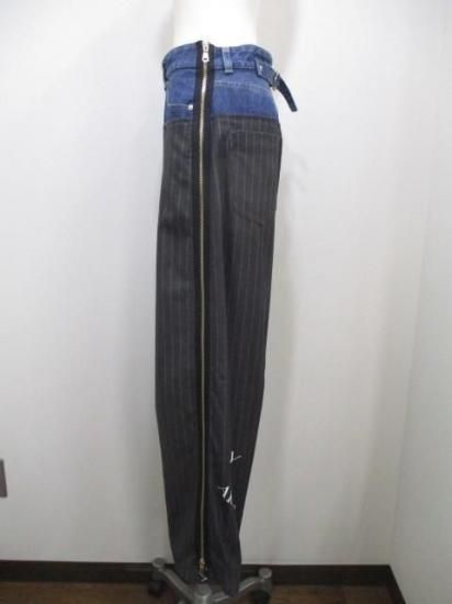 エイミーロウ Eimee Law デニム切替サイドZIPパンツ 84491L-2