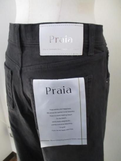 送料無料 プライア Praia ゆるカーブ裏起毛カラーパンツ LENK-2548B カラーパンツ 裏起毛 ストレッチ ゆるカーブ ウエストゴム カジュアル SUMIKURO 25