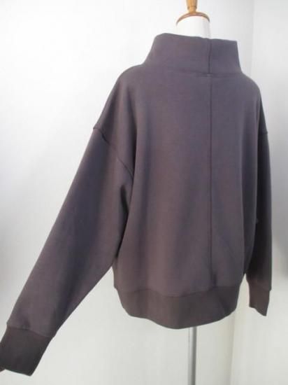 送料無料 プライア Praia ボンバーヒートフェイクパーカー LEO-25115 パーカー ボンバーヒート 暖かい 首元デザイン Vネック 裏起毛 ロゴ 小顔効果 CHARCOAL×GREEN