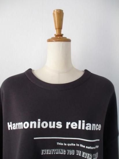 送料無料 アヤン ayane ボンバーロゴプリントプルオーバー 896106 ボンバープルオーバー トップス 裏起毛 保温性 軽量 ファッション 秋冬 快適 デザイン CHARCOAL