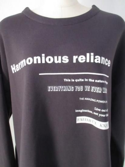 送料無料 アヤン ayane ボンバーロゴプリントプルオーバー 896106 ボンバープルオーバー トップス 裏起毛 保温性 軽量 ファッション 秋冬 快適 デザイン CHARCOAL