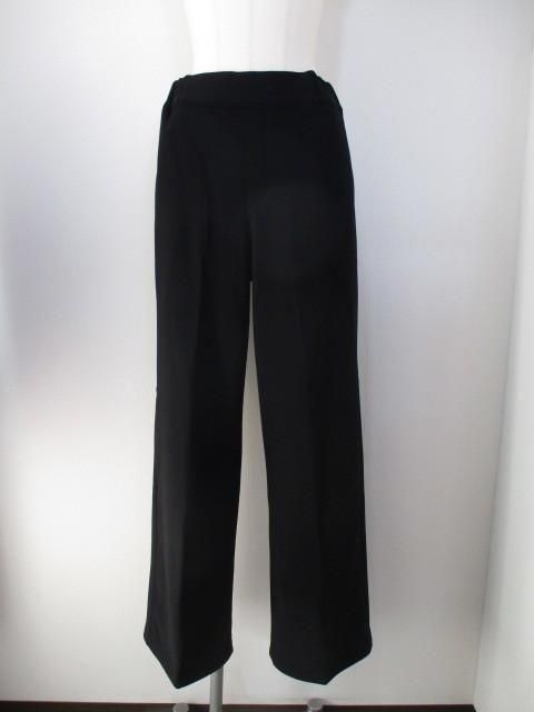 送料無料 Praia プライア 美脚裏起毛セミワイドパンツ LER-25129 レディース 25秋冬 裏起毛 センタープレス ブラック M FREE