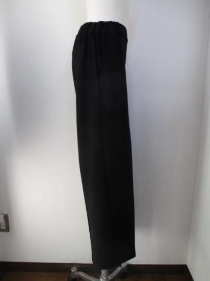 送料無料 Praia プライア 美脚裏起毛セミワイドパンツ LER-25129 レディース 25秋冬 裏起毛 センタープレス ブラック M FREE