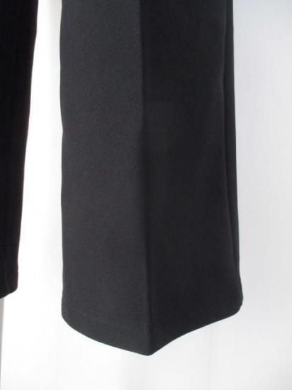 送料無料 Praia プライア 美脚裏起毛セミワイドパンツ LER-25129 レディース 25秋冬 裏起毛 センタープレス ブラック M FREE