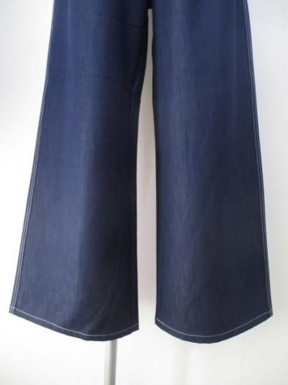 プライア Praia ウエストリブ柔らか裏起毛デニム LEQ-25141-インディゴ-36