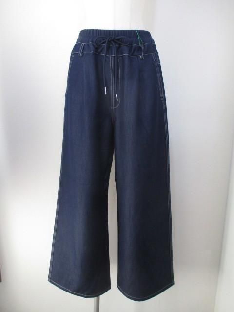 プライア Praia ウエストリブ柔らか裏起毛デニム LEQ-25141-インディゴ-38