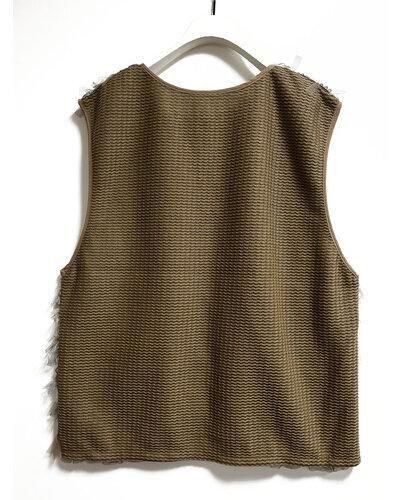 送料無料 シニョン CHIGNON チュールレースドッキングベスト レディース 2026春 PRE-SPRING MOCHA フリー 8556-490NH