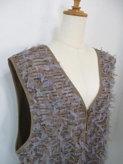 送料無料 シニョン CHIGNON チュールレースドッキングベスト レディース 2026春 PRE-SPRING MOCHA フリー 8556-490NH