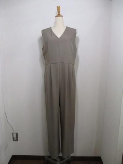 送料無料 シニョン CHIGNON JK付きサロペット 3856-417KK サロペット コンビネゾン オケージョン 着回し スタイルアップ ファッション マニッシュ スタンドカラー MOCHA