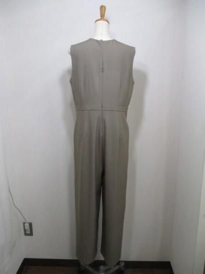 送料無料 シニョン CHIGNON JK付きサロペット 3856-417KK サロペット コンビネゾン オケージョン 着回し スタイルアップ ファッション マニッシュ スタンドカラー MOCHA