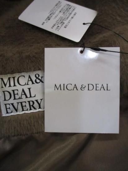 送料無料 マイカアンドディール MICA&DEAL Stand collar far bz レディース 25秋冬 ファーブルゾン アウター スタンドネック 裾ドロスト 0125406386 ブラウン