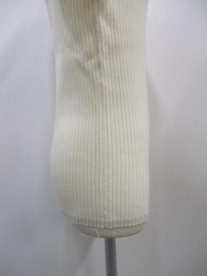 送料無料 ユイティームニ huitieme nid 金ボタン リブPO レディース 25秋冬 リブニット ボトルネック チクチクしない 長袖 523833 IVORY