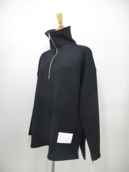 ディニテコリエ Dignite collier ボンバーハーフジッププルオーバー BA-80256526- ブラック