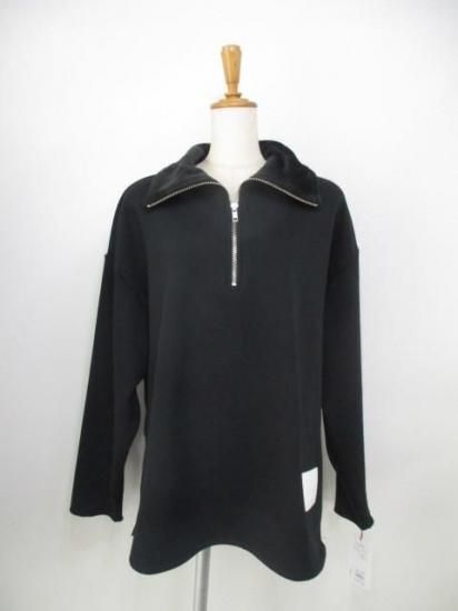 ディニテコリエ Dignite collier ボンバーハーフジッププルオーバー BA-80256526- ブラック