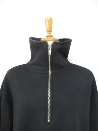 ディニテコリエ Dignite collier ボンバーハーフジッププルオーバー BA-80256526- ブラック