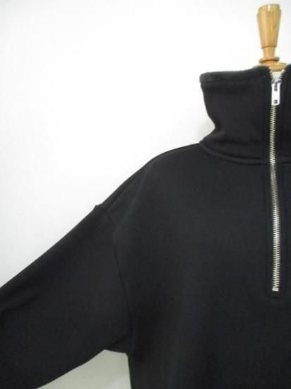 ディニテコリエ Dignite collier ボンバーハーフジッププルオーバー BA-80256526- ブラック